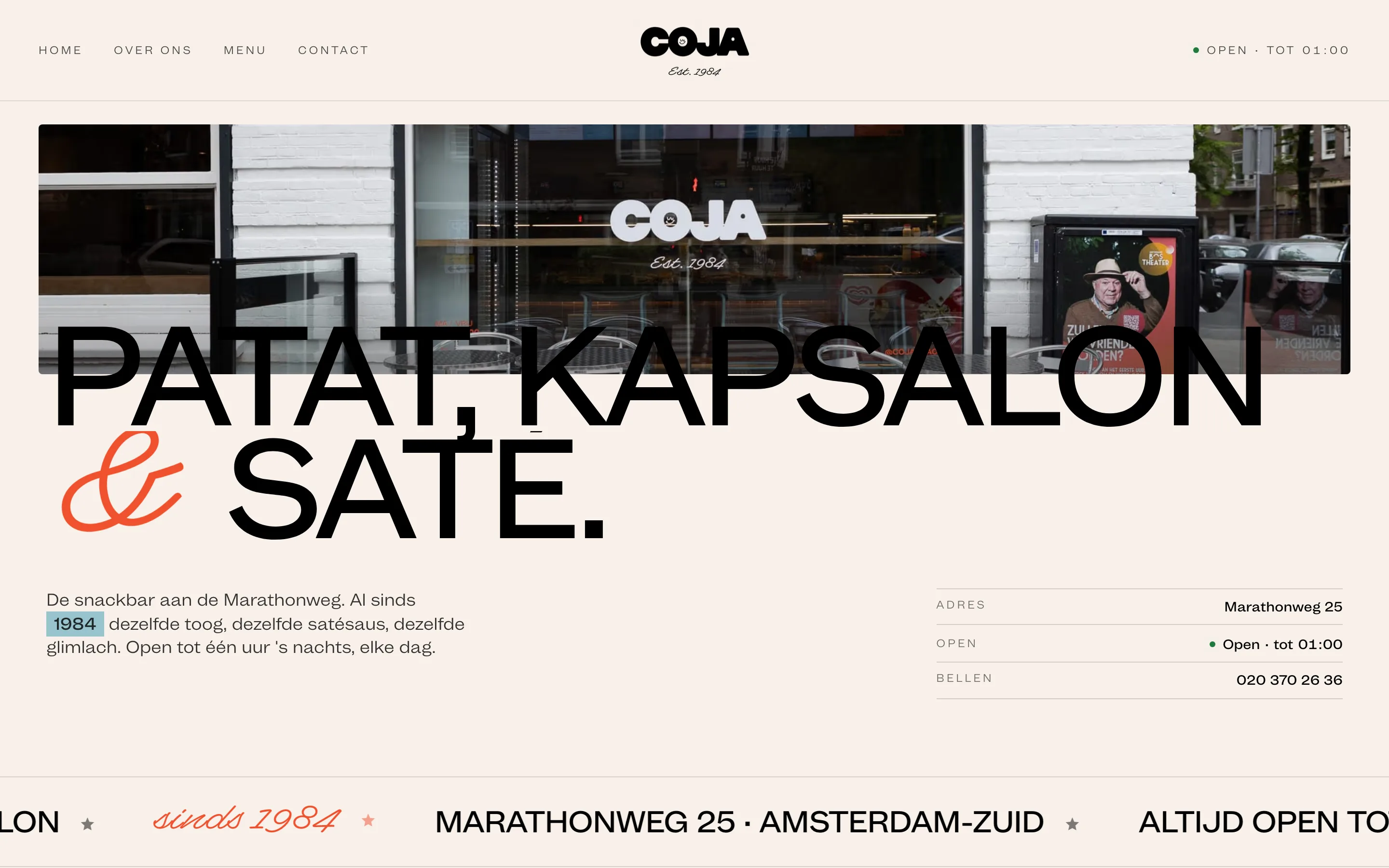Coja Snacks website